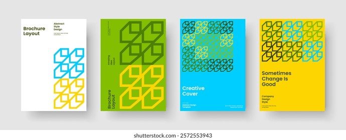 Geometric Book Cover Layout. Isolated Background Design. Creative Report Template. Brochure. Business Presentation. Banner. Poster. Flyer. Newsletter. Pamphlet. Notebook. Brand Identity. Handbill