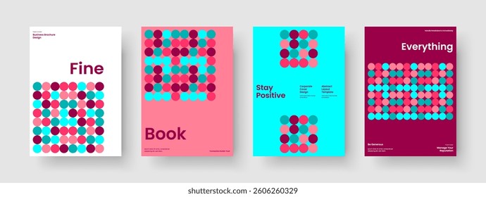 Geometric Book Cover Layout. Isolated Background Design. Abstract Business Presentation Template. Report. Brochure. Banner. Flyer. Poster. Handbill. Portfolio. Advertising. Notebook. Newsletter
