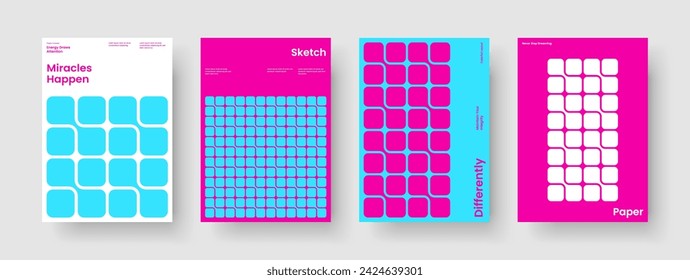 Geometric Book Cover Layout. Modern Report Design. Isolated Flyer Template. Banner. Poster. Brochure. Background. Business Presentation. Newsletter. Advertising. Magazine. Handbill. Brand Identity