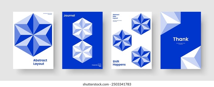 Diseño geométrico de la cubierta del libro. Moderna Plantilla de Anuncio. Diseño de folletos aislados. Volante. Antecedentes. Cartel. Informe. Presentación de Negocios. Cuaderno. Cartera. Publicidad. Diario. Boletín de noticias