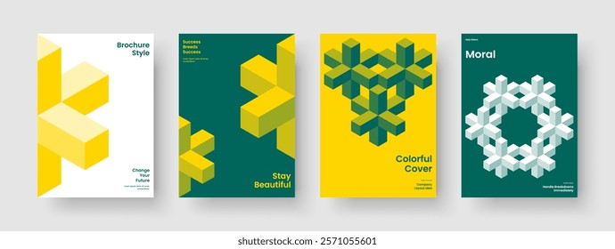 Geometric Book Cover Layout. Modern Brochure Design. Abstract Business Presentation Template. Banner. Poster. Background. Report. Flyer. Brand Identity. Catalog. Newsletter. Portfolio. Leaflet
