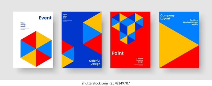 Geometric Book Cover Layout. Modern Background Template. Isolated Flyer Design. Report. Business Presentation. Poster. Banner. Brochure. Notebook. Newsletter. Pamphlet. Advertising. Leaflet