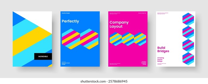Geometric Book Cover Layout. Modern Report Template. Isolated Banner Design. Brochure. Poster. Business Presentation. Flyer. Background. Magazine. Newsletter. Advertising. Catalog. Leaflet. Journal