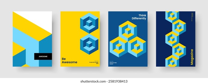 Geometric Book Cover Layout. Modern Report Template. Isolated Background Design. Poster. Flyer. Banner. Business Presentation. Brochure. Advertising. Journal. Catalog. Pamphlet. Handbill