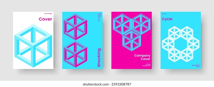 Geometric Book Cover Layout. Modern Brochure Template. Isolated Business Presentation Design. Banner. Poster. Report. Flyer. Background. Advertising. Magazine. Leaflet. Newsletter. Catalog