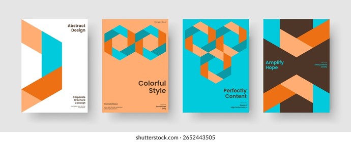 Geometric Book Cover Layout. Modern Poster Template. Abstract Business Presentation Design. Report. Background. Banner. Brochure. Flyer. Brand Identity. Pamphlet. Handbill. Notebook. Advertising