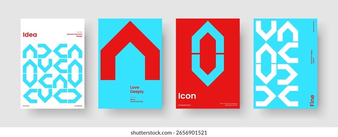 Geometric Book Cover Layout. Modern Brochure Design. Isolated Flyer Template. Report. Background. Banner. Poster. Business Presentation. Leaflet. Catalog. Handbill. Brand Identity. Newsletter