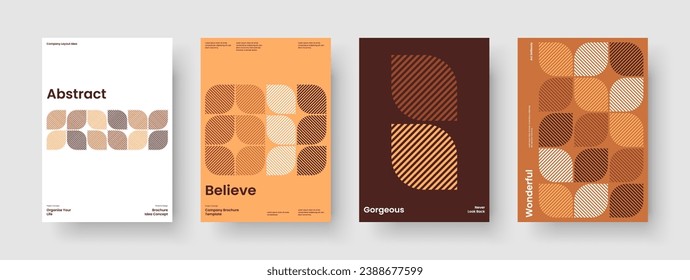 Geometric Book Cover Template. Abstract Flyer Layout. Isolated Brochure Design. Background. Business Presentation. Report. Banner. Poster. Brand Identity. Pamphlet. Advertising. Leaflet. Portfolio