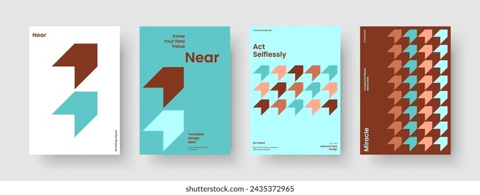 Plantilla de portada de libro geométrico. Diseño de póster abstracto. Diseño de presentación de negocios moderno. Volante. Informe. Pancarta. Folleto. Antecedentes. Cartera. Prospecto. Folleto. Diario. Publicidad. Catálogo