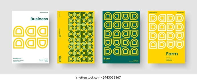 Geometric Book Cover Template. Abstract Business Presentation Layout. Modern Poster Design. Background. Banner. Report. Brochure. Flyer. Catalog. Portfolio. Journal. Brand Identity. Pamphlet