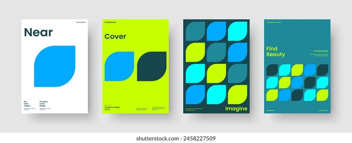 Geometric Book Cover Template. Abstract Brochure Layout. Modern Banner Design. Poster. Report. Flyer. Background. Business Presentation. Newsletter. Catalog. Journal. Notebook. Pamphlet. Portfolio