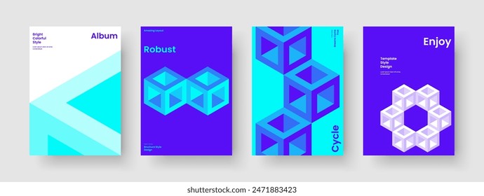 Geometric Book Cover Template. Abstract Brochure Layout. Modern Background Design. Flyer. Report. Poster. Business Presentation. Banner. Journal. Handbill. Brand Identity. Newsletter. Magazine