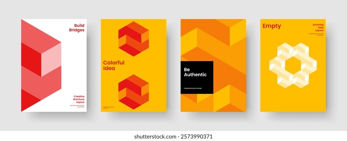 Geometric Book Cover Template. Abstract Poster Layout. Creative Business Presentation Design. Brochure. Banner. Background. Report. Flyer. Brand Identity. Handbill. Journal. Catalog. Advertising