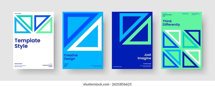 Geometric Book Cover Template. Abstract Poster Layout. Isolated Report Design. Brochure. Background. Banner. Business Presentation. Flyer. Journal. Brand Identity. Leaflet. Handbill. Pamphlet