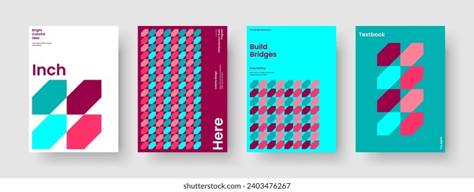 Plantilla de cubierta de libro geométrico. Diseño de informe creativo. Diseño Resumen de Folleto. Antecedentes. Cartel. Volante. Cartel. Presentación de negocios. Identidad de marca. Folleto. Cartera. Publicidad. Billete