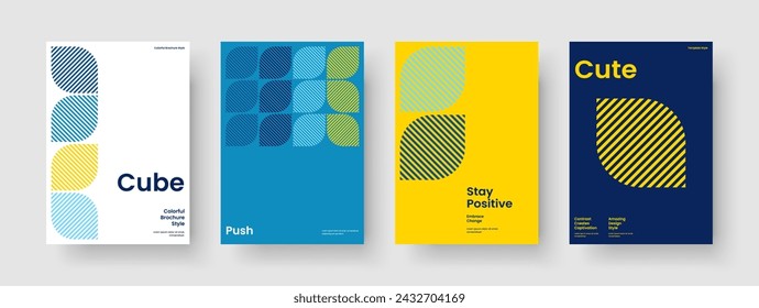 Plantilla de portada de libro geométrico. Diseño de presentación empresarial creativa. Diseño de Informe Abstracto. Antecedentes. Folleto. Pancarta. Cartel. Volante. Prospecto. Boletín informativo. Catálogo. Revista. Folleto