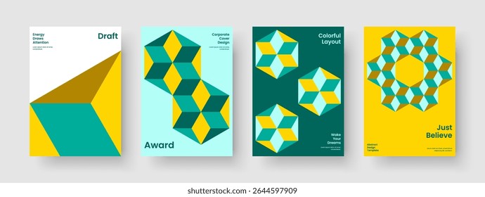 Geometric Book Cover Template. Creative Poster Layout. Isolated Business Presentation Design. Brochure. Background. Flyer. Banner. Report. Portfolio. Magazine. Journal. Notebook. Pamphlet. Leaflet