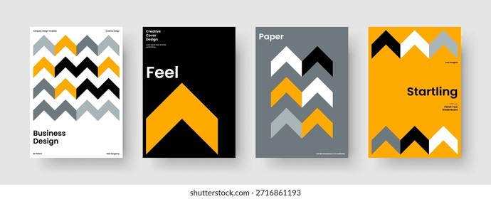 Plantilla geométrica de la cubierta del libro. Diseño creativo de folletos. Diseño de volante moderno. Anuncio. Informe. Presentación de Negocios. Cartel. Antecedentes. Identidad de marca. Folleto. Cuaderno. Manual. Panfleto