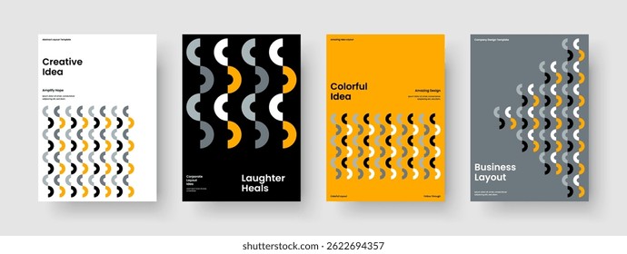 Geometric Book Cover Template. Isolated Brochure Layout. Modern Report Design. Background. Banner. Flyer. Poster. Business Presentation. Brand Identity. Handbill. Advertising. Journal. Newsletter