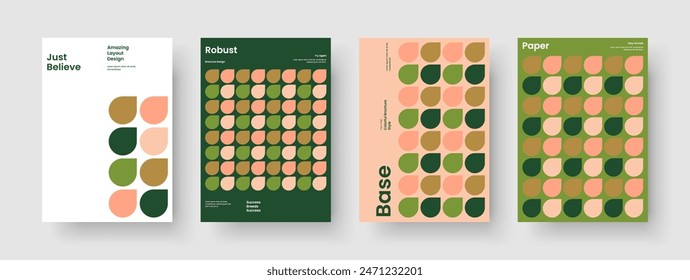 Plantilla geométrica de la cubierta del libro. Diseño de folleto moderno. Diseño de póster creativo. Anuncio. Antecedentes. Presentación empresarial. Informe. Volante. Handbill. Revista. Identidad de marca. Folleto. Diario