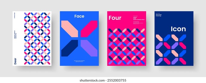 Geometric Book Cover Template. Modern Report Design. Isolated Poster Layout. Flyer. Business Presentation. Brochure. Banner. Background. Portfolio. Brand Identity. Handbill. Newsletter. Catalog