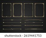 geometric border in art deco style