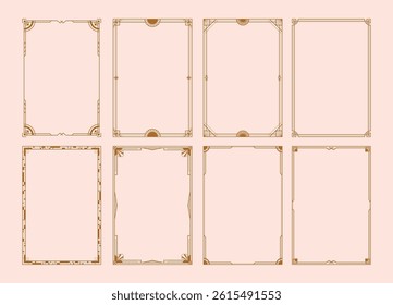geometric border in art deco style