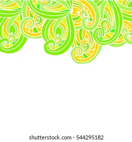 geometric border on a white background drawing