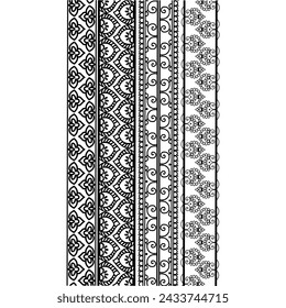 
Geometric border Pattern Design vector
