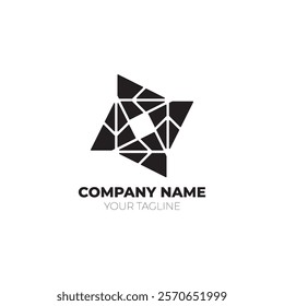 geometric box logo meaning stable suitable for companies in the fields of beauty, technology, construction, health, consulting, manufacturing, entertainment, fashion, jewelry