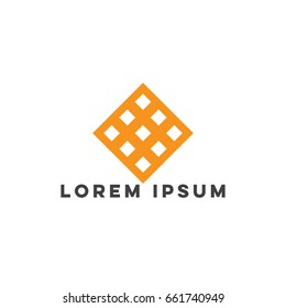 geometric box logo vector