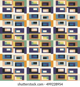 Geometric Box Pattern. Pattern can be used for wallpaper, cover fills, web page background, surface textures. 