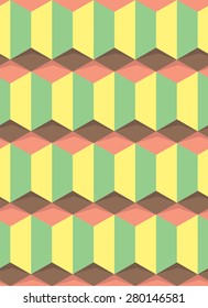 geometric box sweet color seamless patterns background,Vector