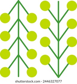 Geometric Branches Bauhaus Vector Illustration