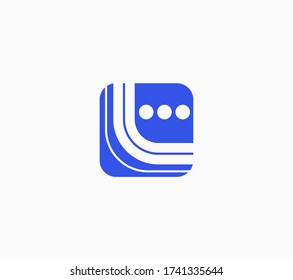 Logo de marca geométrica. Resumen del logo de la tecnología. Plantilla de diseño de signo digital