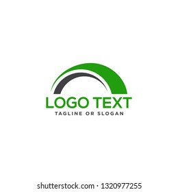 Geometric bridge logo design