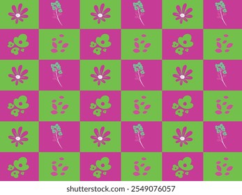 geometric bright floral background pattern art