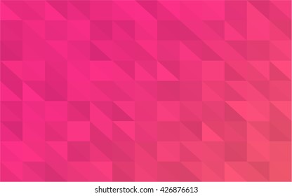 Geometric, bright pink background .