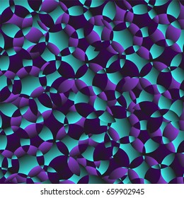 Geometric bright retro circular abstract 3d pattern background