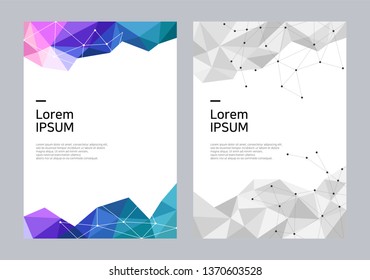 Geometric brochure cover design.