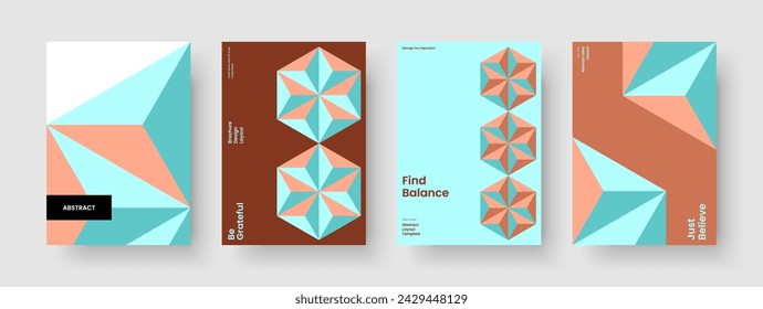 Geometric Brochure Design. Abstract Report Template. Isolated Book Cover Layout. Flyer. Poster. Business Presentation. Background. Banner. Notebook. Pamphlet. Portfolio. Journal. Handbill. Catalog