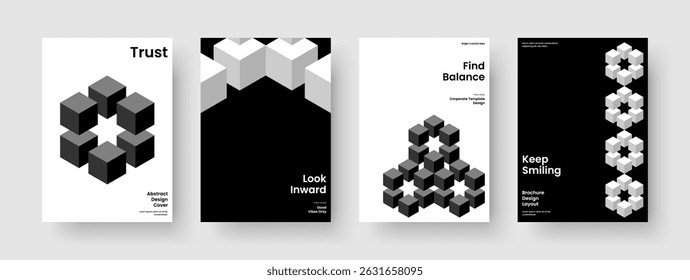 Design de Brochura Geométrica. Layout do Relatório Abstrato. Modelo de Apresentação do Creative Business. Capa de Livro. Panfleto. Histórico. Cartaz. Faixa. Panfleto. Carteira. Diário. Boletim informativo. Revista