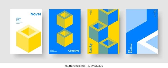 Geometrisches Broschürendesign. Kreatives Flyer-Layout. Isolierte Bannervorlage. Buchumschlag. Poster. Hintergrund. Geschäftspräsentation. Bericht. Zeitschrift. Broschüre. Werbung. Packungsbeilage. Markenidentität