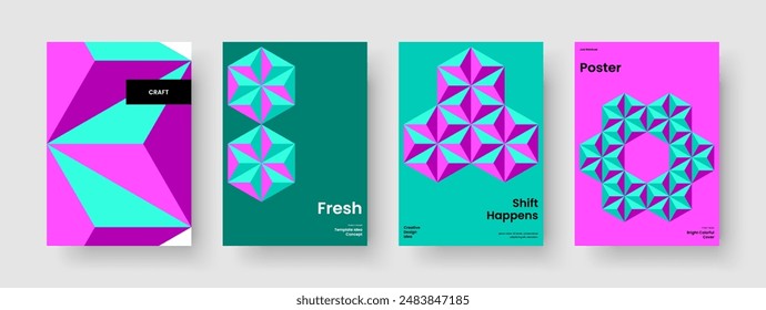 Geometric Brochure Design. Creative Poster Layout. Modern Business Presentation Template. Flyer. Background. Banner. Book Cover. Report. Pamphlet. Advertising. Brand Identity. Handbill. Journal