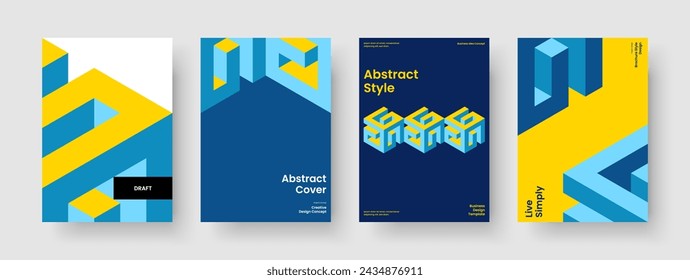 Geometric Brochure Design. Creative Report Template. Isolated Book Cover Layout. Banner. Poster. Background. Business Presentation. Flyer. Magazine. Newsletter. Portfolio. Leaflet. Catalog