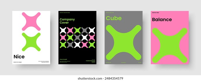 Geometric Brochure Design. Isolated Banner Template. Abstract Report Layout. Background. Book Cover. Poster. Flyer. Business Presentation. Leaflet. Notebook. Newsletter. Handbill. Brand Identity