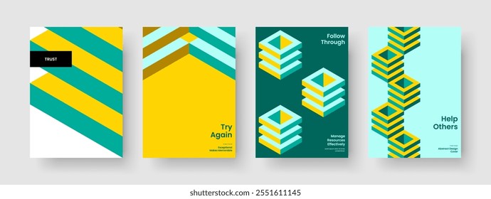 Geometric Brochure Design. Isolated Book Cover Template. Abstract Report Layout. Banner. Business Presentation. Poster. Background. Flyer. Catalog. Newsletter. Portfolio. Brand Identity. Pamphlet