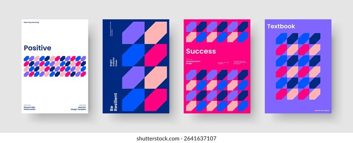 Geometric Brochure Layout. Abstract Background Design. Isolated Poster Template. Report. Flyer. Business Presentation. Book Cover. Banner. Portfolio. Catalog. Magazine. Leaflet. Handbill. Notebook
