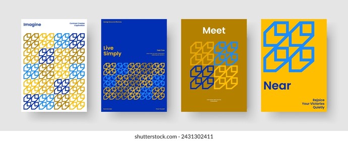 Geometric Brochure Layout. Abstract Banner Design. Modern Poster Template. Book Cover. Background. Report. Business Presentation. Flyer. Journal. Portfolio. Catalog. Leaflet. Magazine. Notebook
