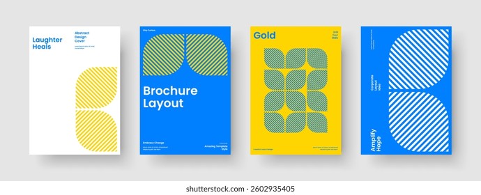 Geometric Brochure Layout. Abstract Book Cover Template. Modern Background Design. Flyer. Business Presentation. Poster. Banner. Report. Advertising. Leaflet. Newsletter. Pamphlet. Journal